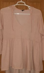 NWOT Torrid Hooded Babydoll Sweatshirt